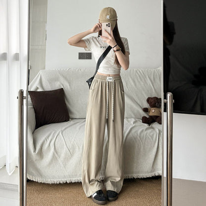 Tencel Stylish Casual Straight Pants