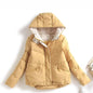Short Hooded Cotton Jacket
