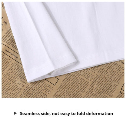 250g Pure Cotton V-Neck Short Sleeve T-Shirt (Min. 2 pcs)