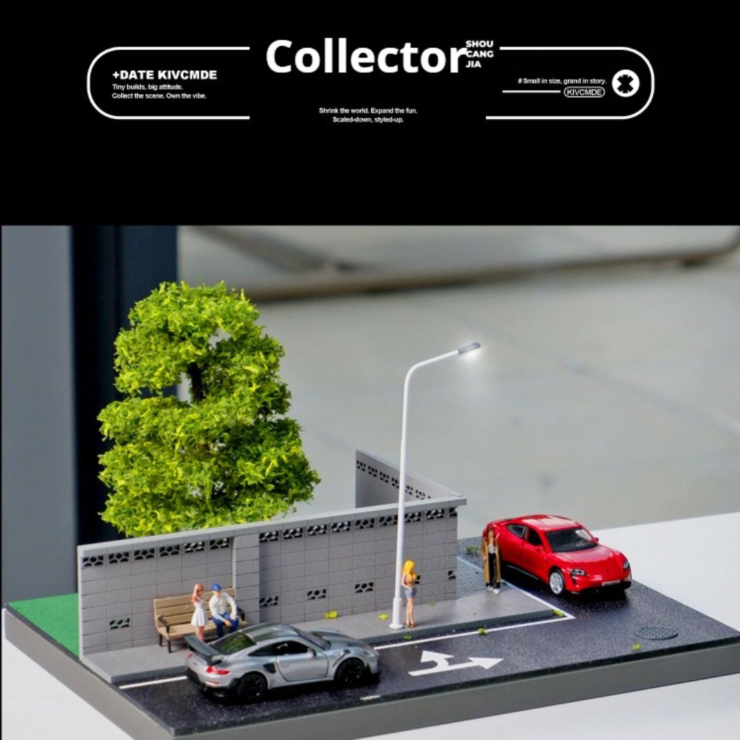 1:64 街路囲いの照明シーン