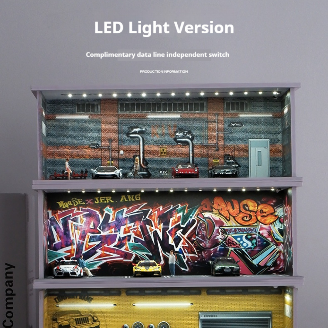 1:64 Parking Lot Lighting Scene Box