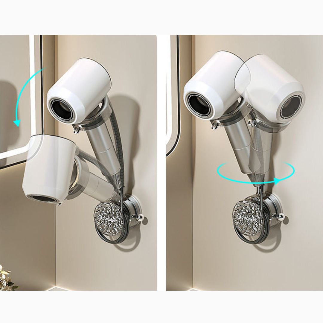 Suction Cup Lazy Hair Dryer Holder
