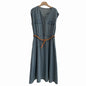 V Neck Lightweight Vintage Denim Dress