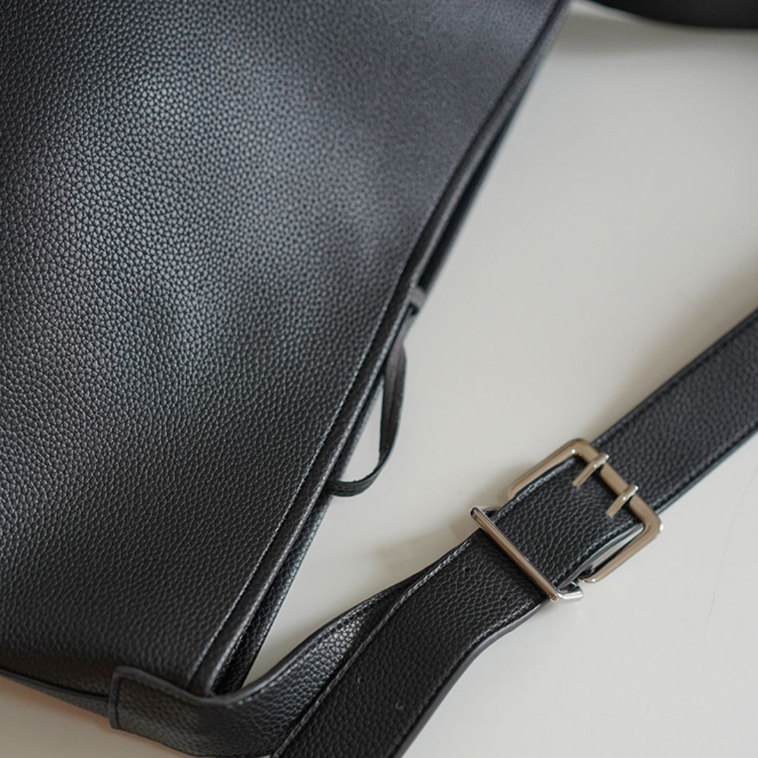 Solid Color Minimalist Large-Capacity Bucket Bag