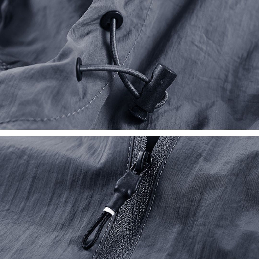 Lightweight UV-Protective Waterproof Hooded Jacket