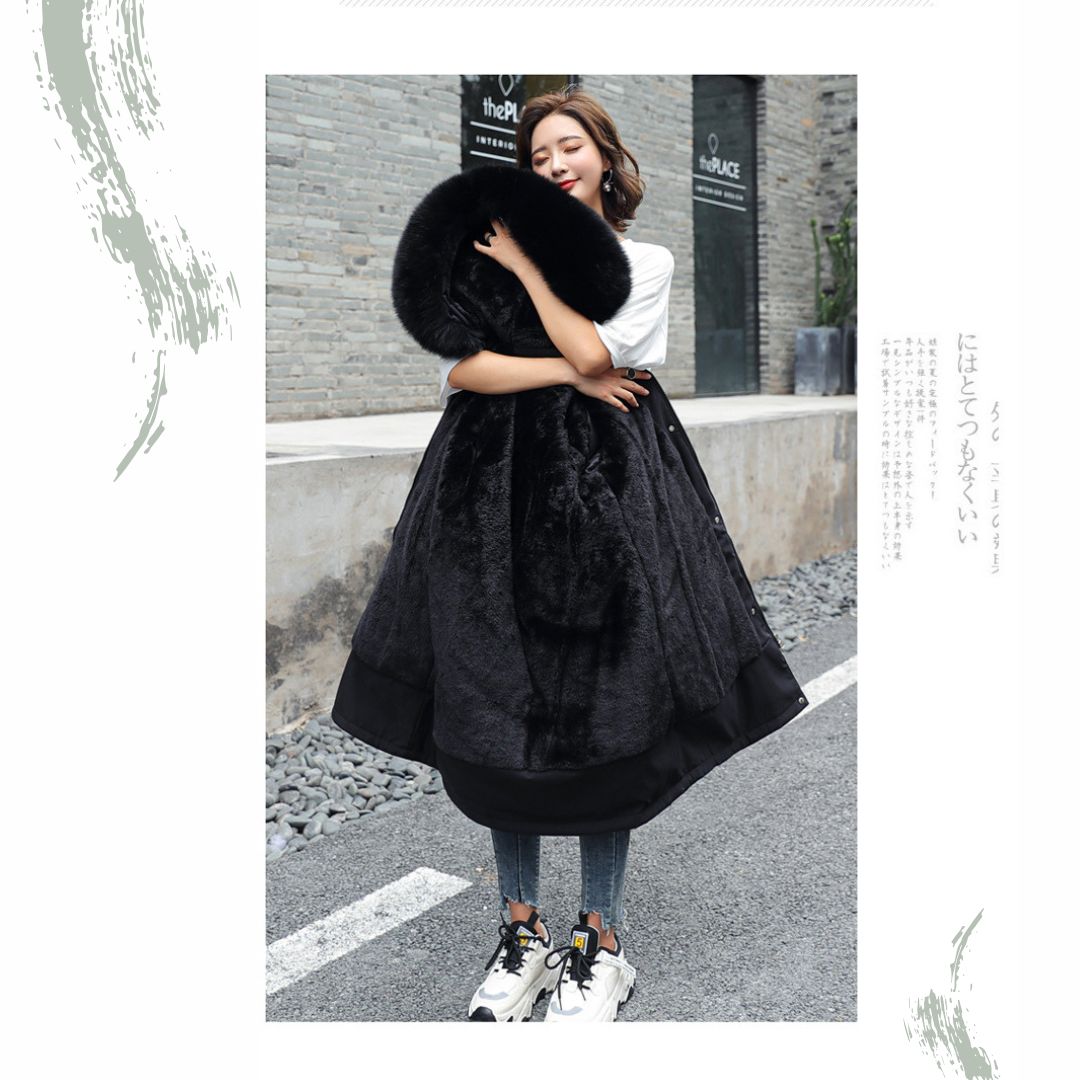 Fur Collar Fleece Lined Jacket