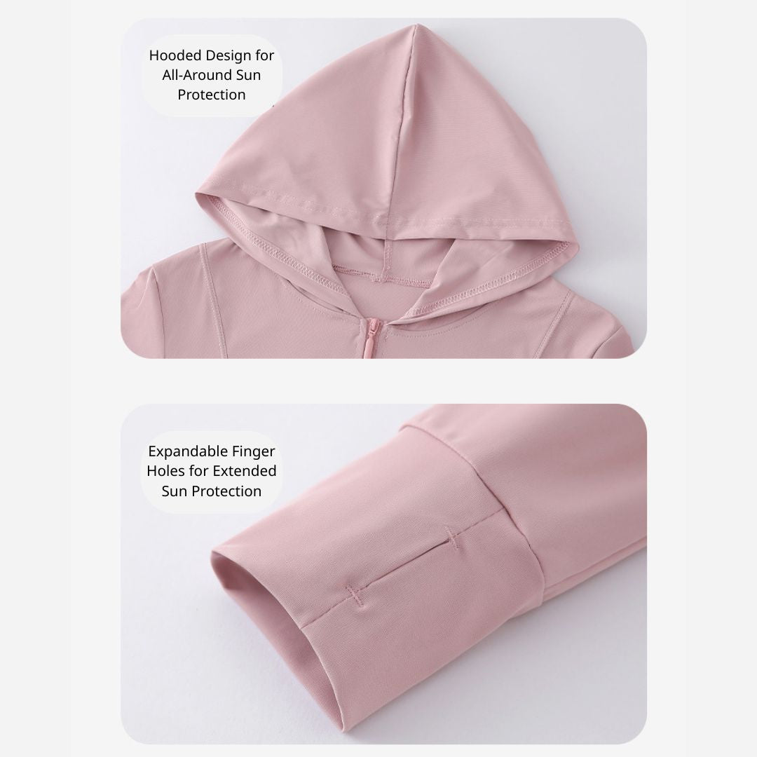 Sun-protective slim-fit sports jacket