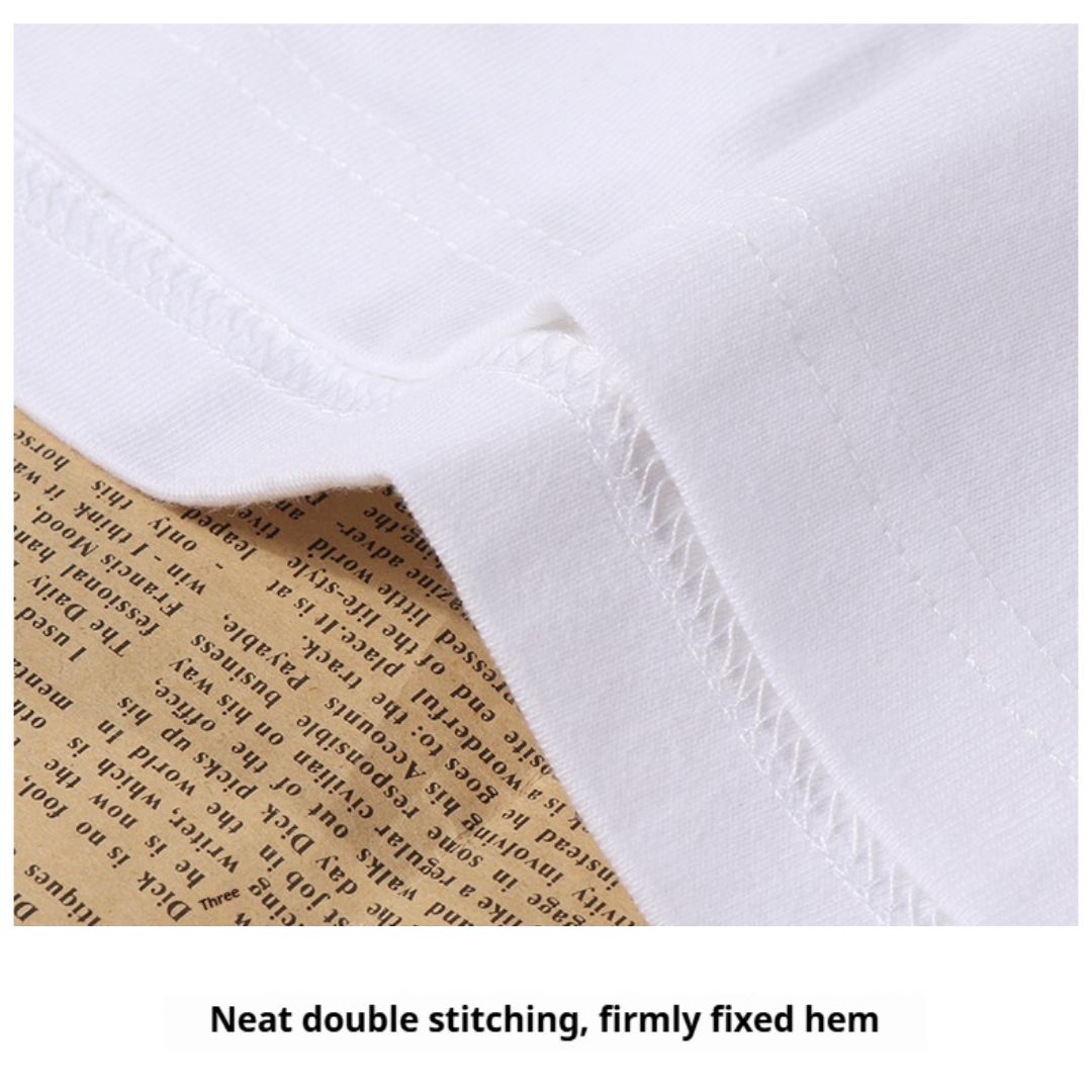 250g Pure Cotton V-Neck Short Sleeve T-Shirt (Min. 2 pcs)