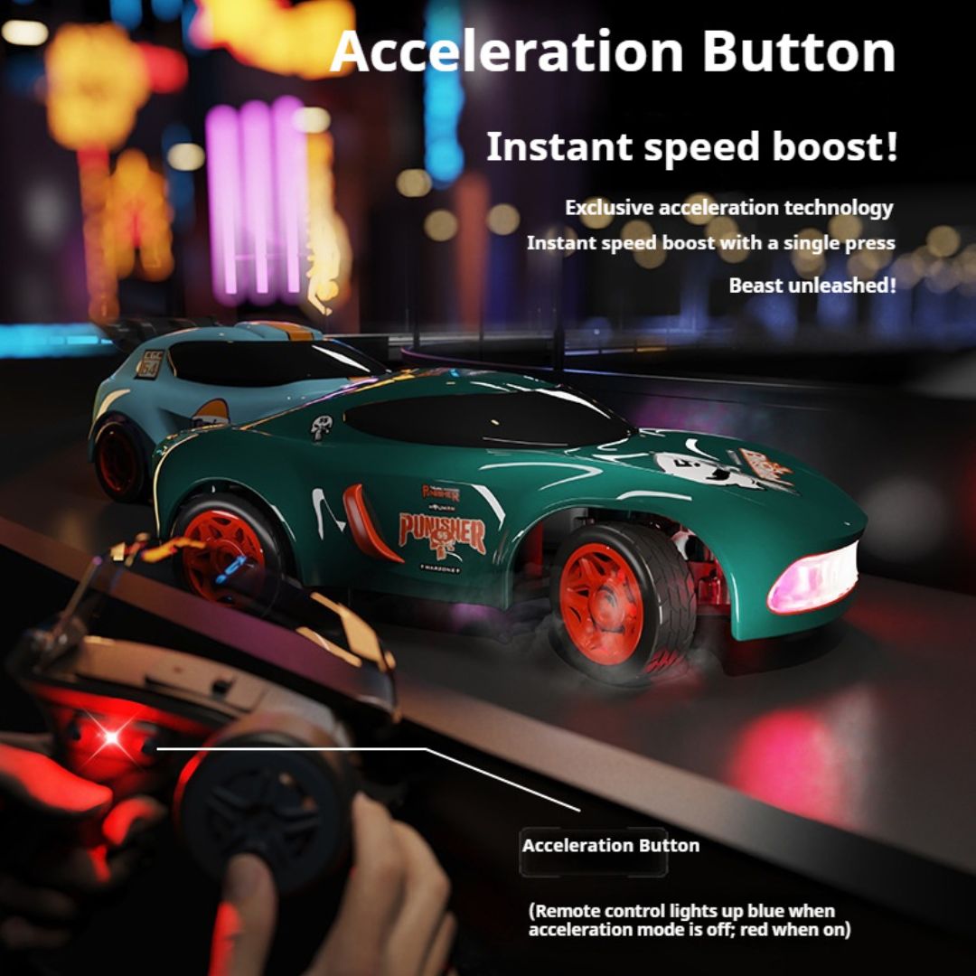 1:64 Mini LED Remote Control Racing Car