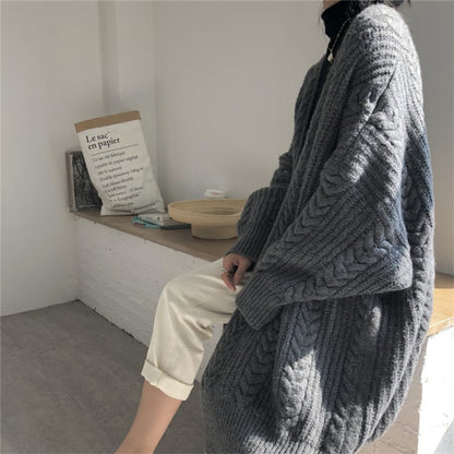 Japanese-Inspired Oversized Knit Cardigan