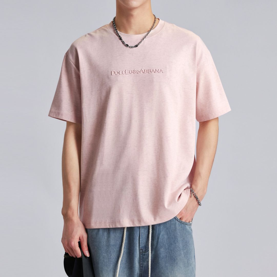 3DレタープリントカジュアルTシャツ