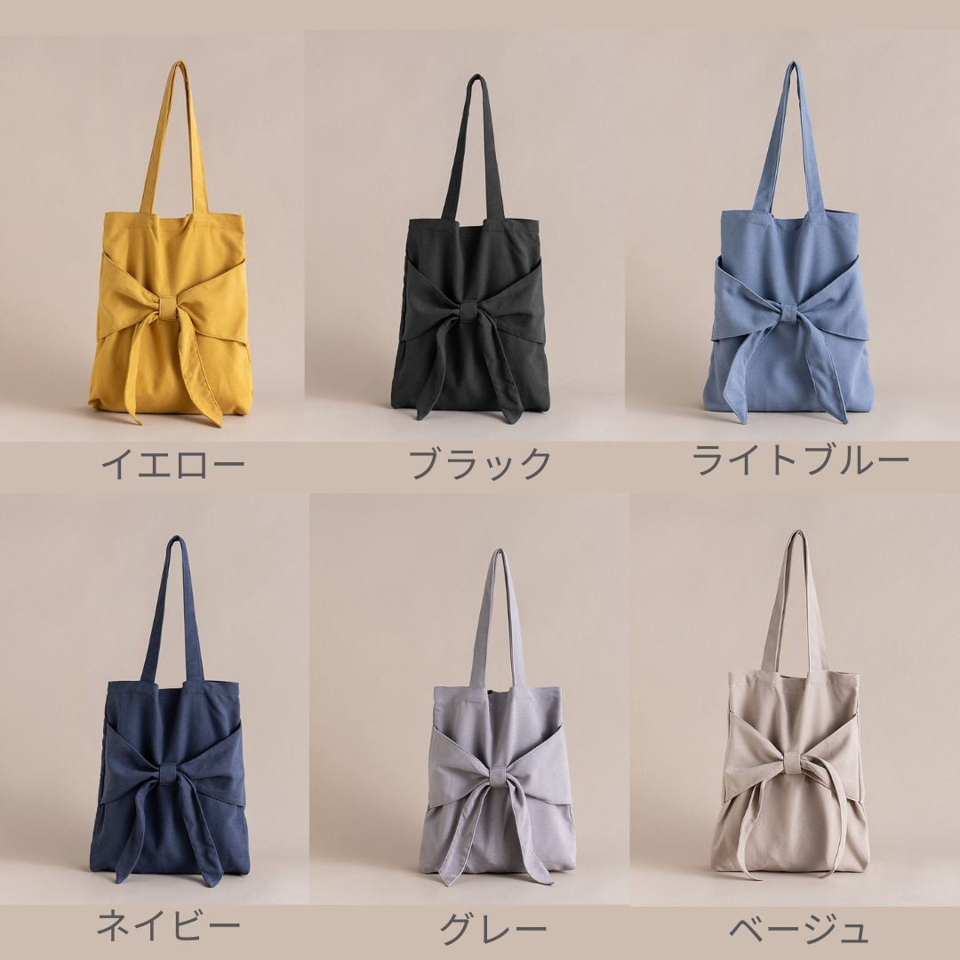 Bowknot Canvas Shoulder Bag