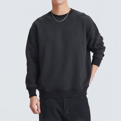 Solid Crewneck Airy Sweatshirt