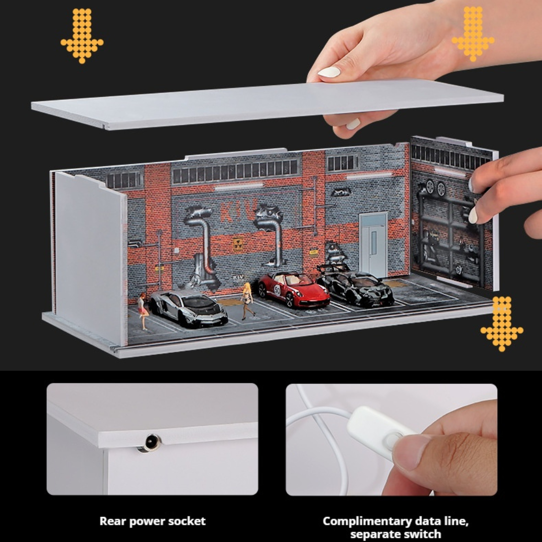 1:64 Parking Lot Lighting Scene Box