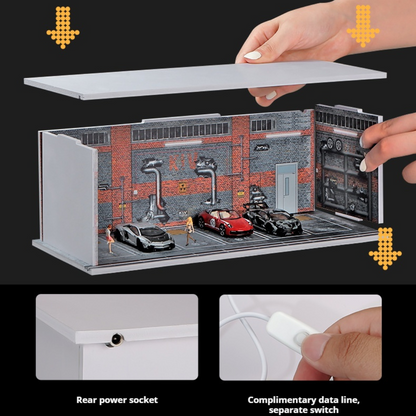 1:64 Parking Lot Lighting Scene Box