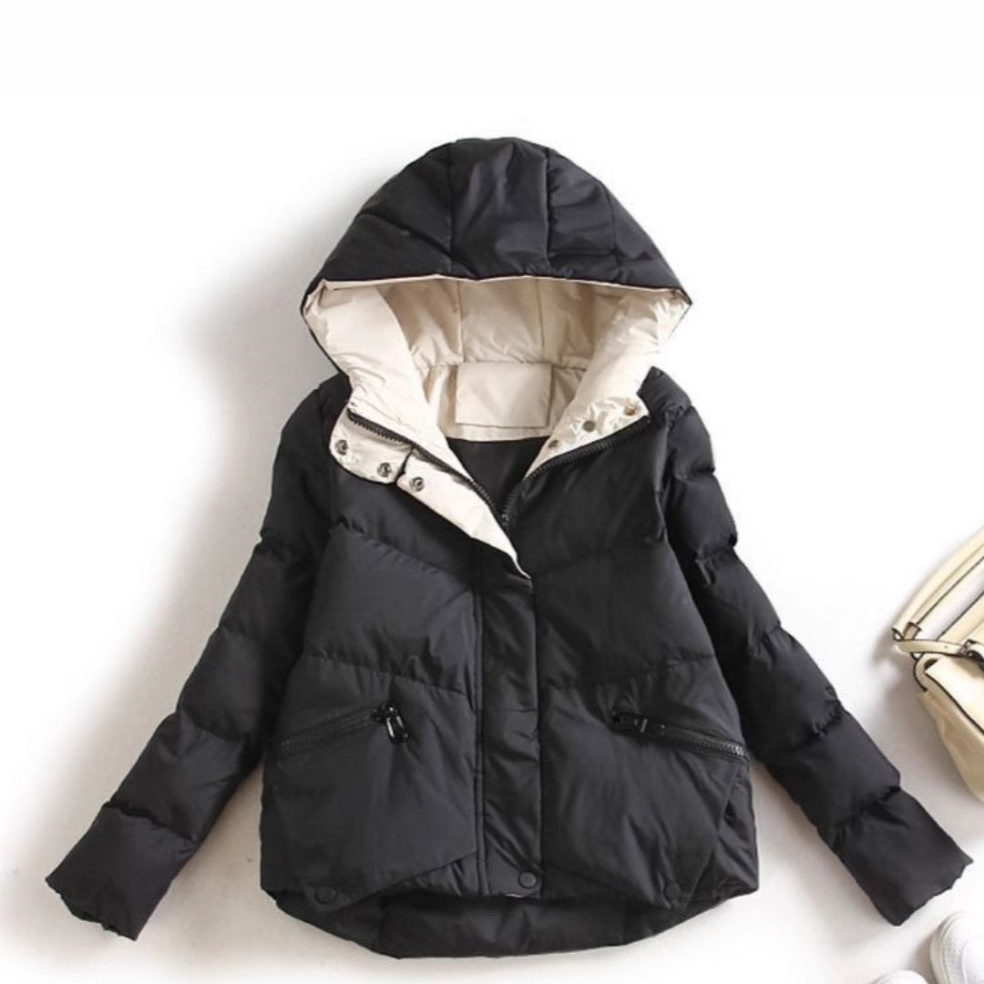 Short Hooded Cotton Jacket