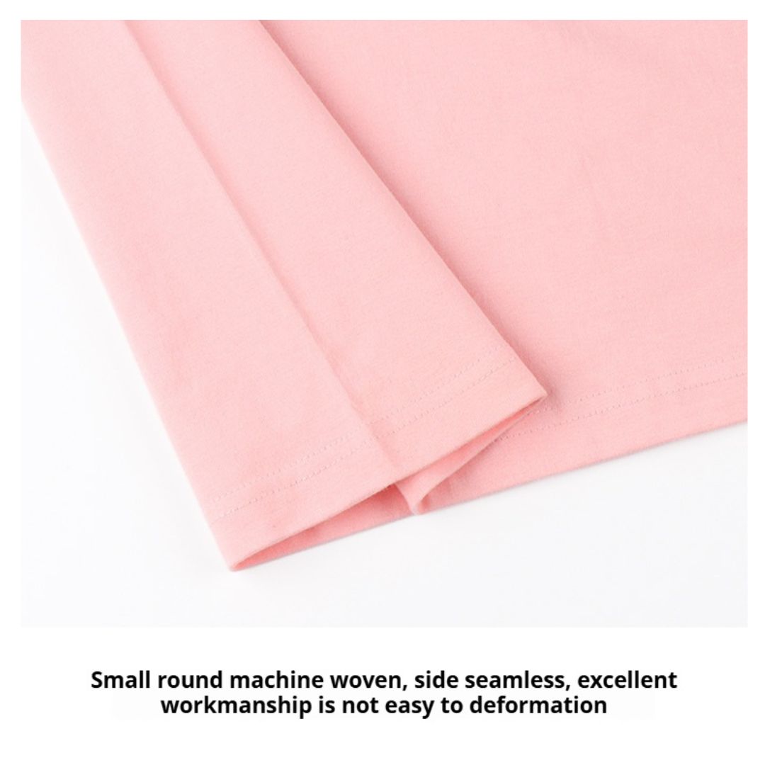 250g Plain Cotton Long-sleeved T-shirt (Min. 2 pcs)