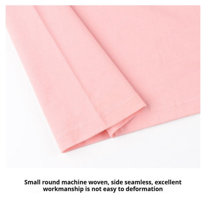 250g Plain Cotton Long-sleeved T-shirt (Min. 2 pcs)