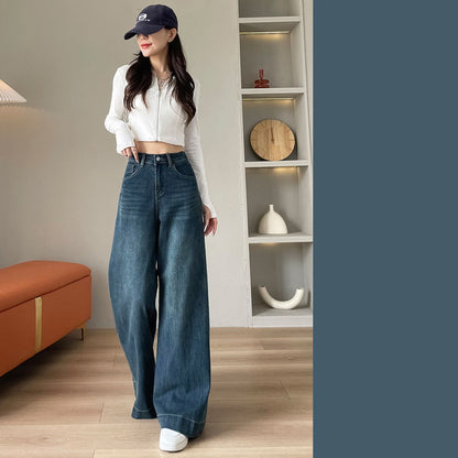 High-Waisted Loose Flared Pants