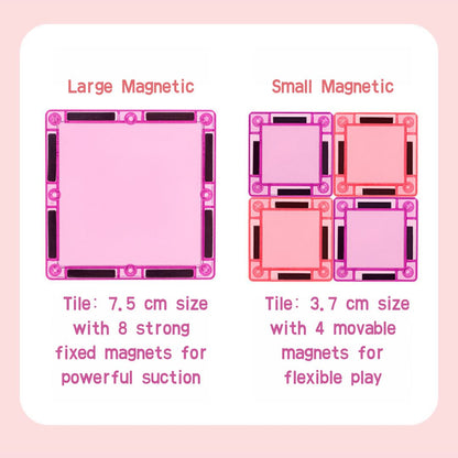 3D Stained-Glass Magnetic Building Tiles