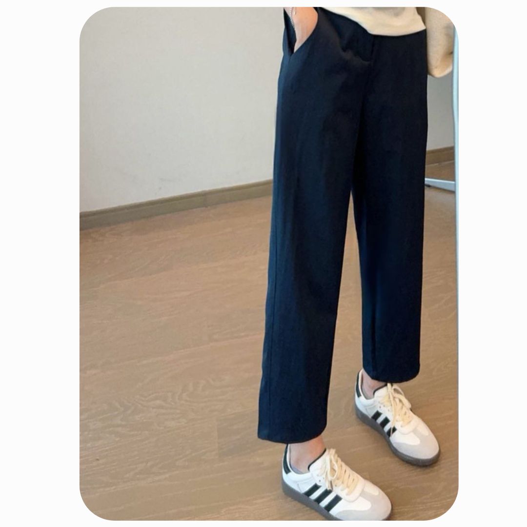 女款輕盈夏季休閒九分褲