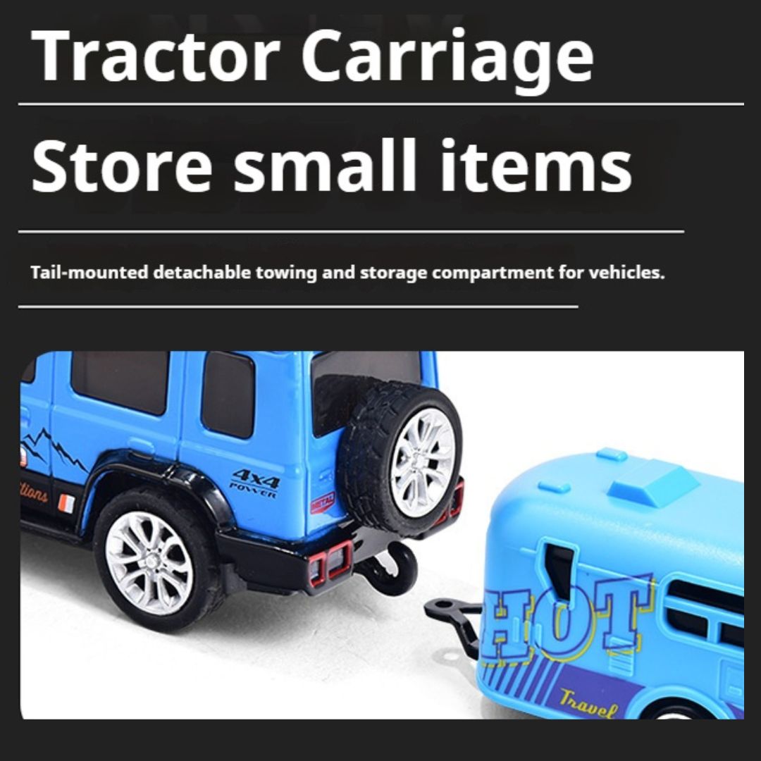1:64 Mini Remote Control Off-Road Vehicle Trailer