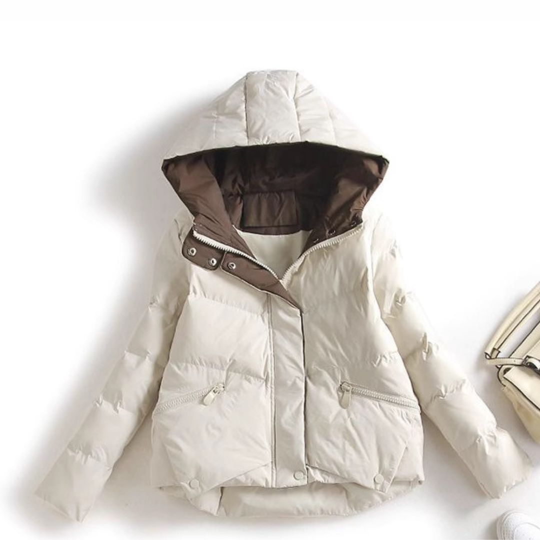 Short Hooded Cotton Jacket