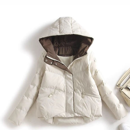 Short Hooded Cotton Jacket