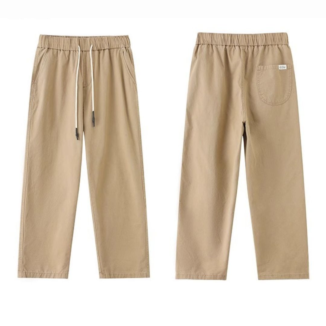 Thin Loose Tapered Cropped Pants