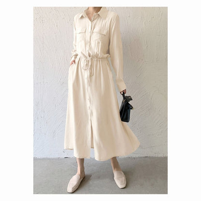 Minimalist Versatile Cinch Waist Maxi Dress