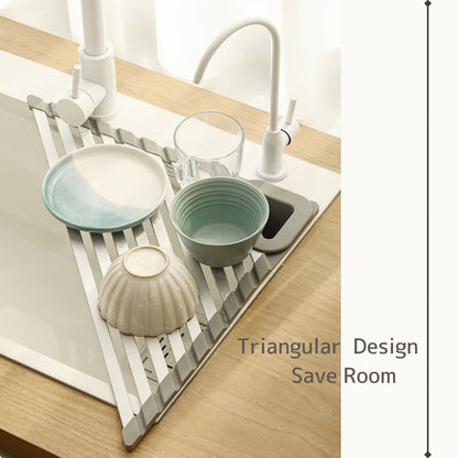 Kitchen Draining Triangular Rack
