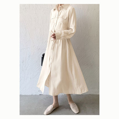 Minimalist Versatile Cinch Waist Maxi Dress