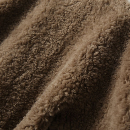 Japanese-Style Textured Fleece Jacket