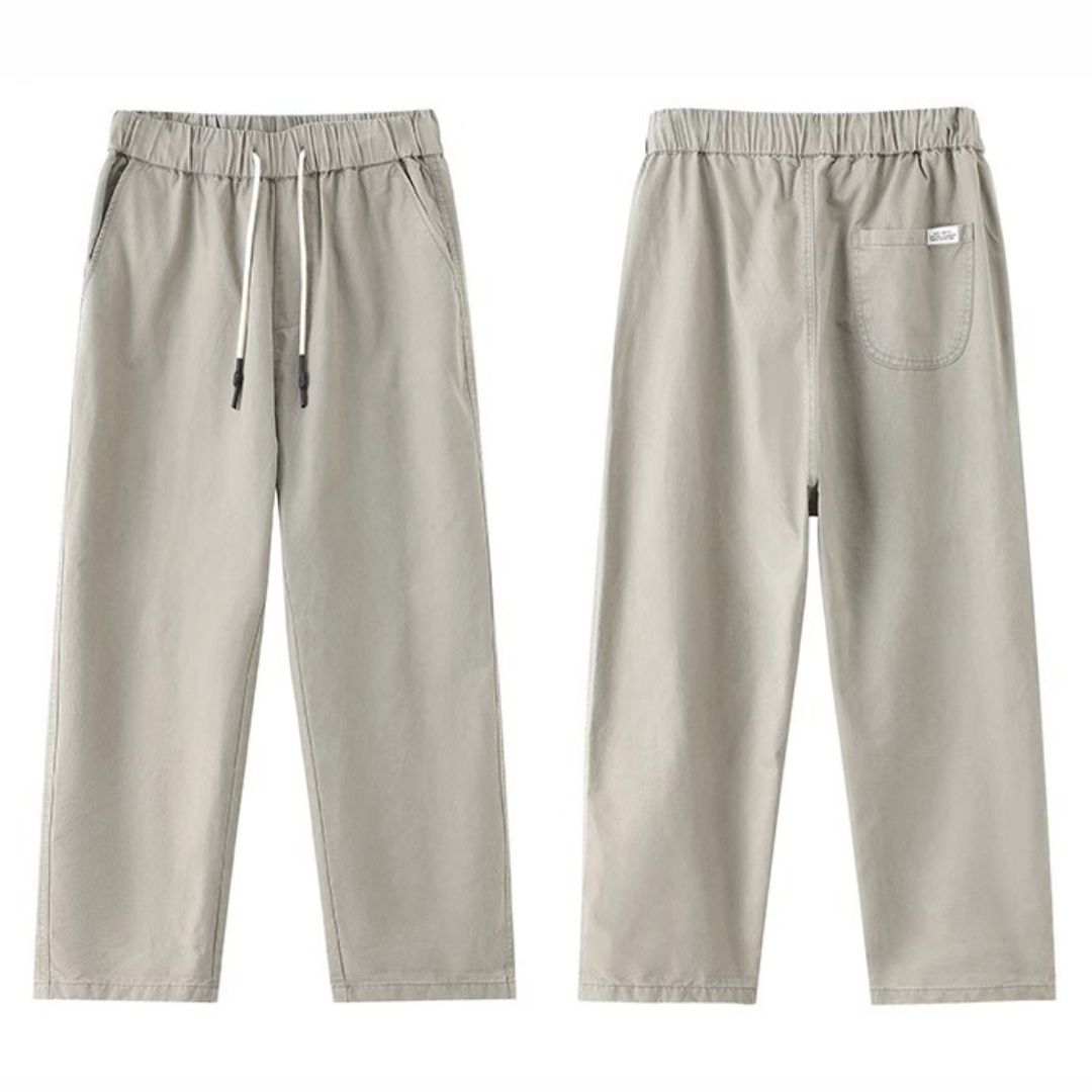 Thin Loose Tapered Cropped Pants