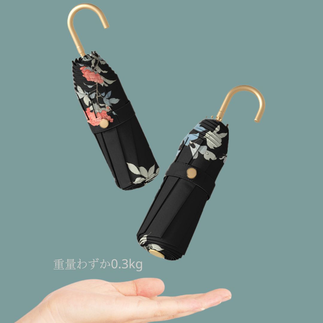 金フックプリント日傘
