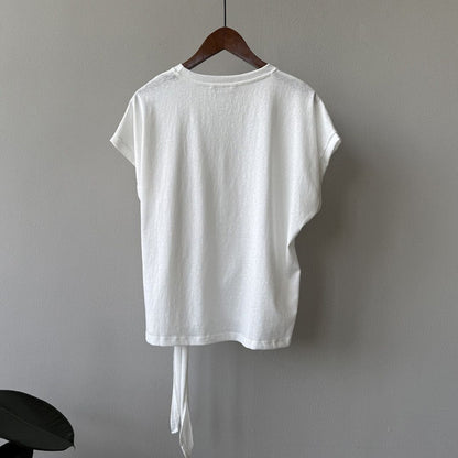 レディース 半袖Tシャツ（ウエストタイ付き） 