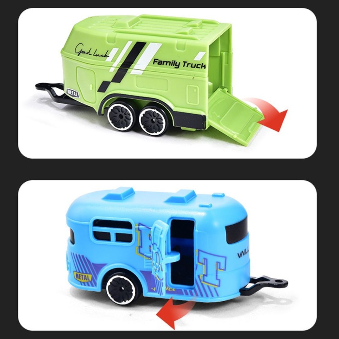 1:64 Mini Remote Control Off-Road Vehicle Trailer