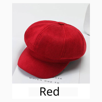 新款秋冬八角帽