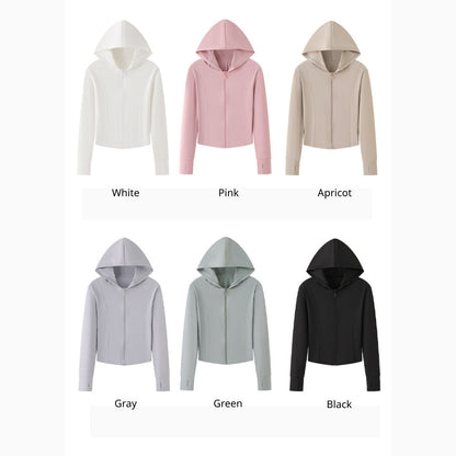 Sun-protective slim-fit sports jacket