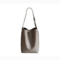 Solid Color Minimalist Large-Capacity Bucket Bag