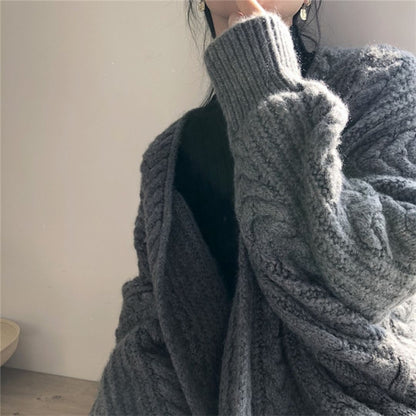 Japanese-Inspired Oversized Knit Cardigan