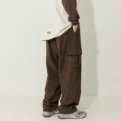 Corduroy Relaxed-Fit Cargo Pants