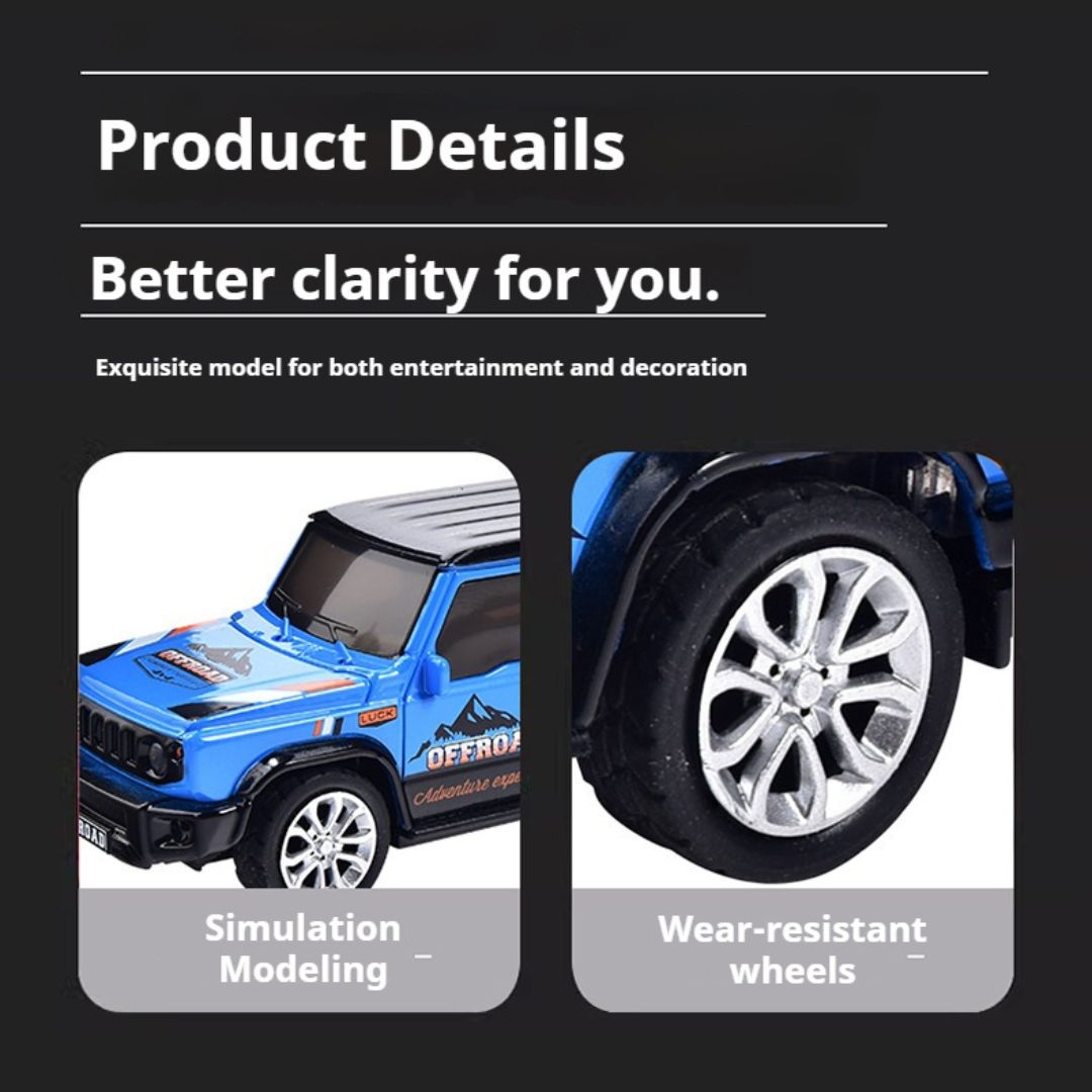 1:64 Mini Remote Control Off-Road Vehicle Trailer