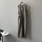 Sleeveless Long Dress with Cinched Tie-Waist Design