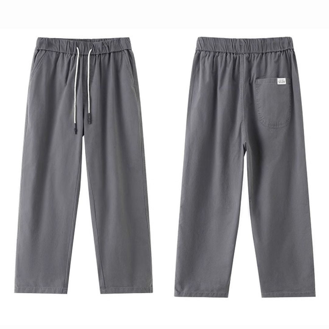 Thin Loose Tapered Cropped Pants