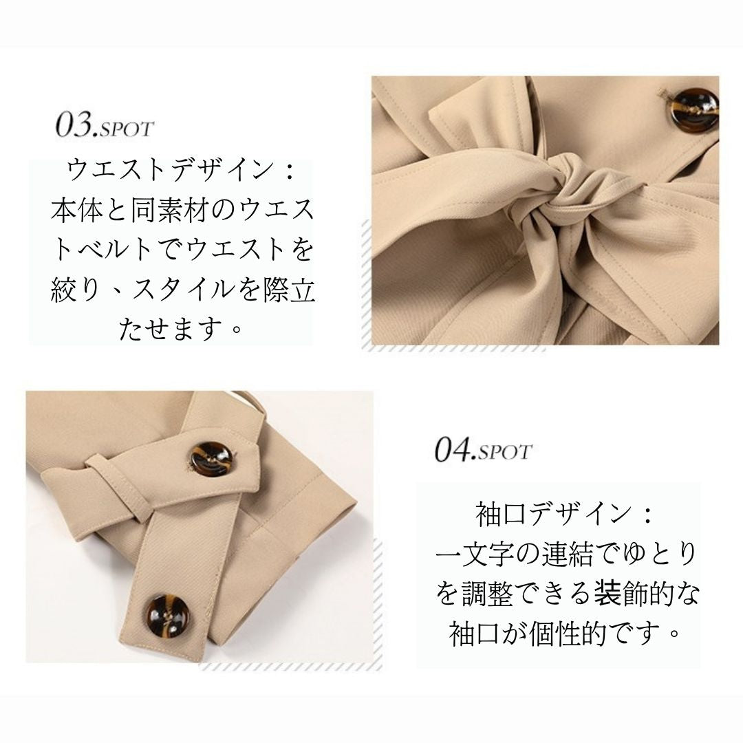 Classic Double Breasted Pleated Flowing Coat