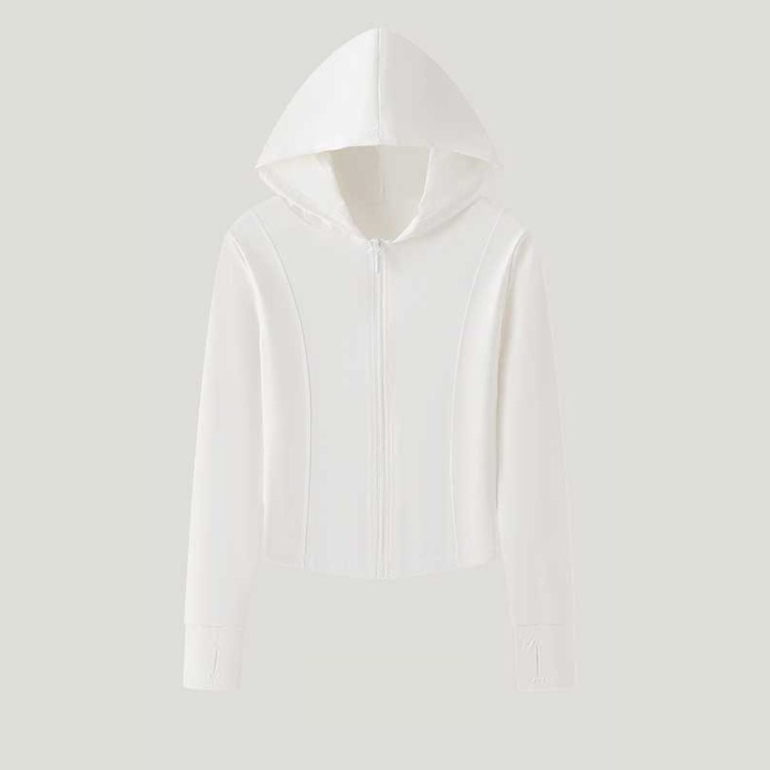 Sun-protective slim-fit sports jacket