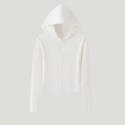 Sun-protective slim-fit sports jacket