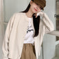 Japanese-Style Round-Neck Button Jacket