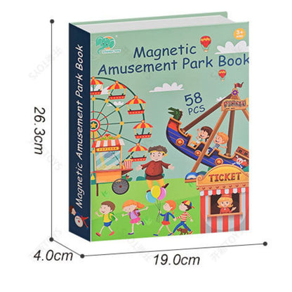 DIY 教育用磁気パズルブックおもちゃ